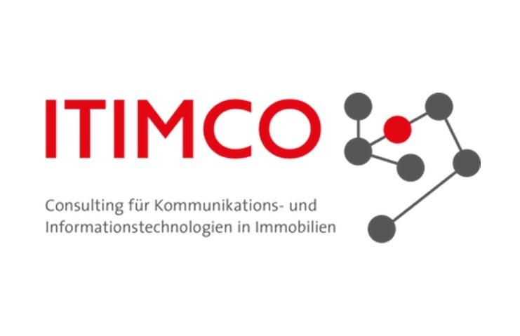 Logo von ITIMCO, das f&uuml;r Beratungen in Kommunikations- und Informationstechnologien f&uuml;r Immobilien steht.