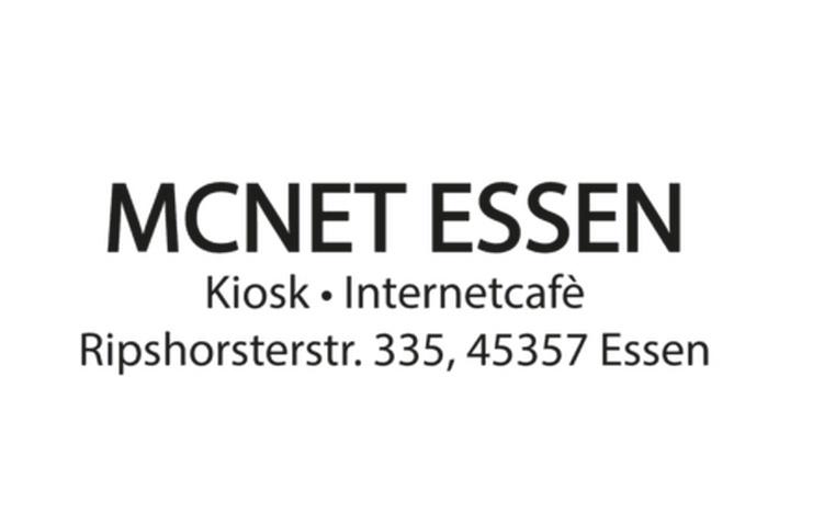 Logo von MCNET ESSEN, Kiosk und Internetcaf&eacute;, mit Adresse Ripshorsterstr. 335, 45357 Essen.