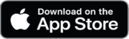 Logo des App Stores auf schwarzem Hintergrund mit dem Text „Download on the App Store“ in Weiß.